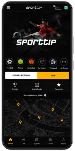 Sporttip main app screan