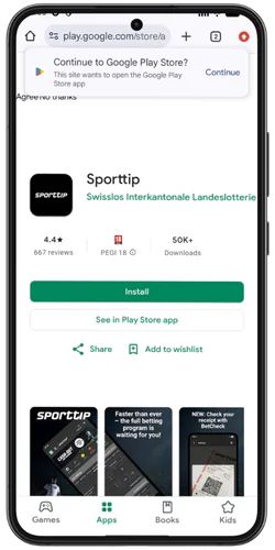 Sporttip page install